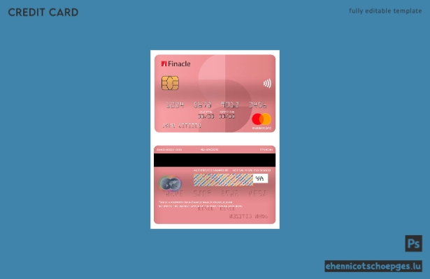 India Finacle Bank Mastercard Beispielvorschau